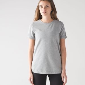Lululemon || All Time Tee, Heathered Grey Tunic